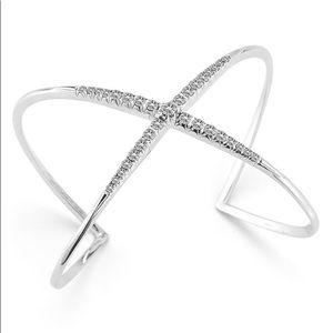 Elizabeth And James Windrose Pave Cuff Bracelet